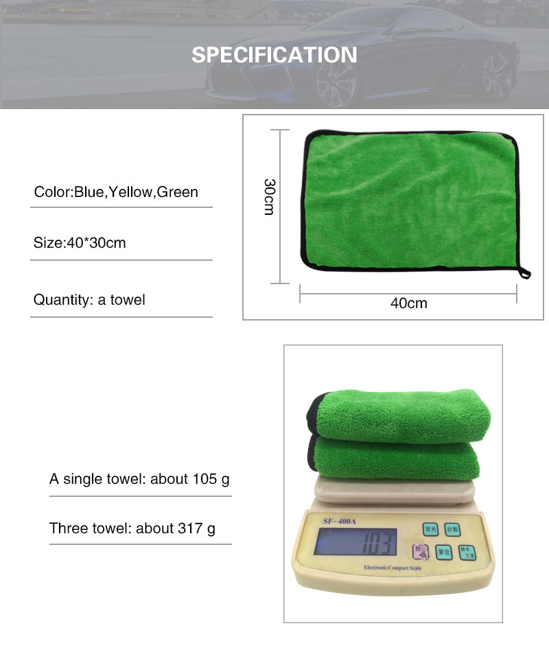 Scratch Free Red Car Detailing Towels S M L Size With Square Shape