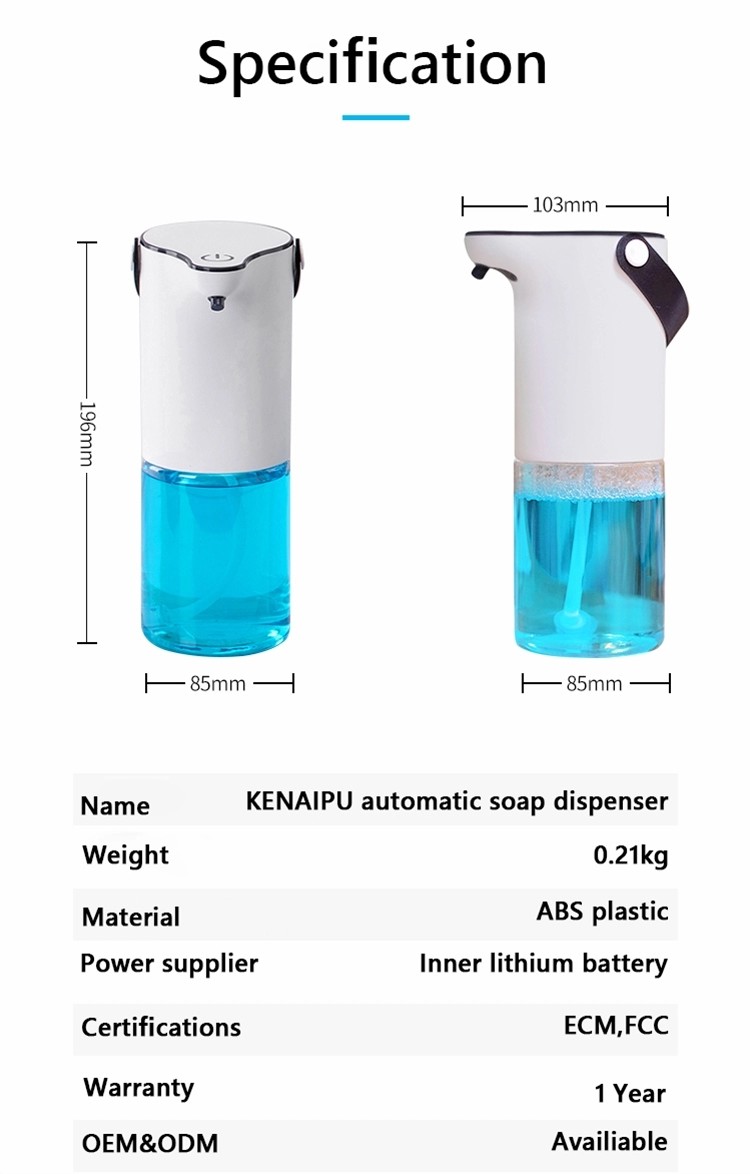 Touchless Automatic Hand Sanitizer Spray Dispenser With Sensor