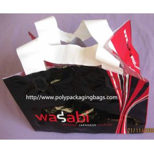 Hard Loop Handle Bags With Gravure Printing , Plastic Toy Bags