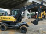 Xinyuan XY75W Used Excavator Equipment , 7T Used Wheeled Excavator