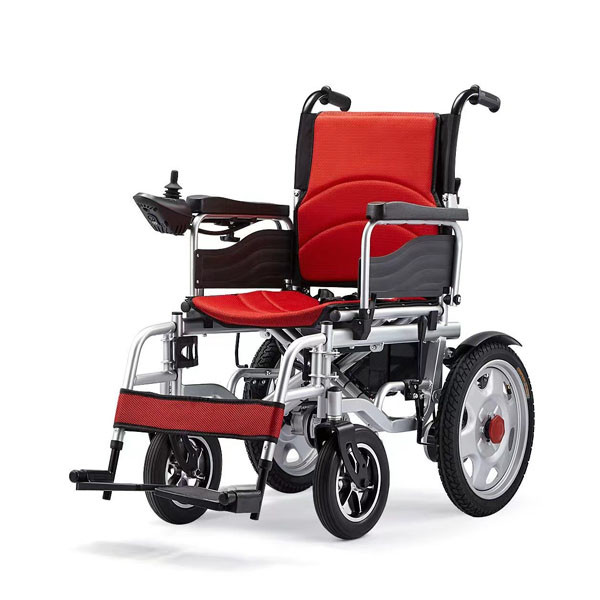 China Reinforced Lightweight Foldable Electric Wheelchair Chromed Steel Multi Functional factory