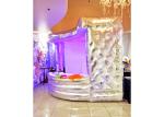 7m Length White Inflatable Booth For Hotel / Company Receiption coated oxford