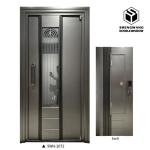 PVC HPL Finish Indoor Aluminium Doors OEM ODM Sound Proof Doors For Home