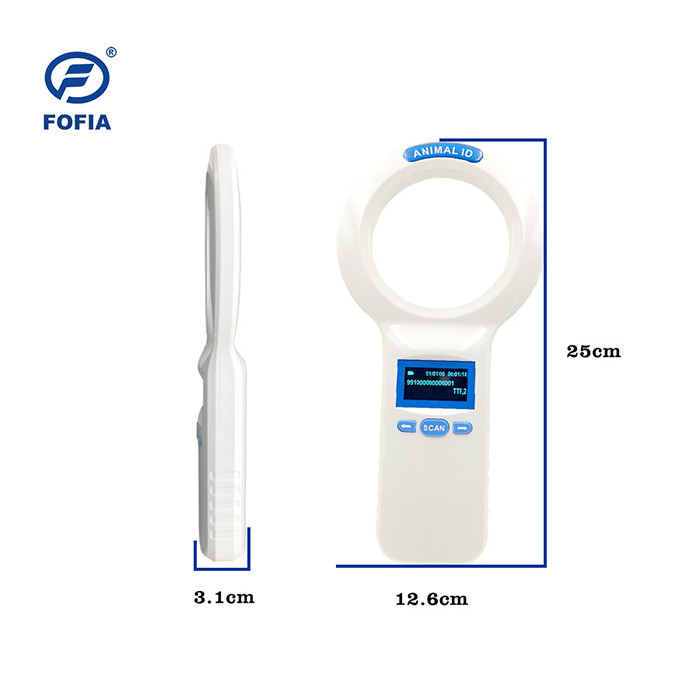 ISO Animal ID RFID Microchip Scanner Reading Deivce FOFIA PT200 Reader ID64