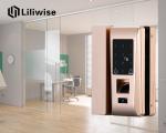 Glass Door Fingerprint Front Door Lock Touch Screen Password Code RFID Card