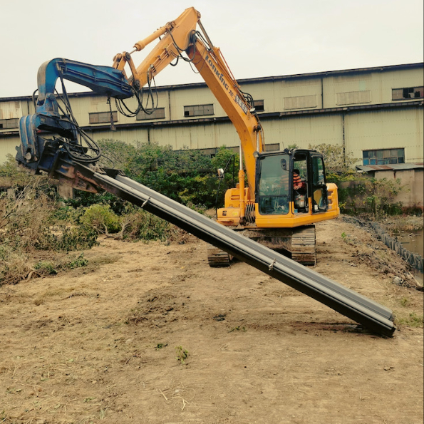 China Plastic Sheet Piling Vibro Hammer / Pile Driver For Fast Construction Projects factory
