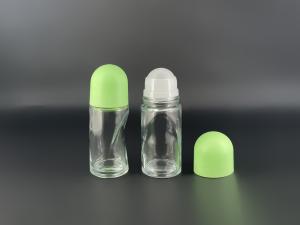 China 50ml PP Plastic Glass Roll On Deodorant Bottles Customized Color factory