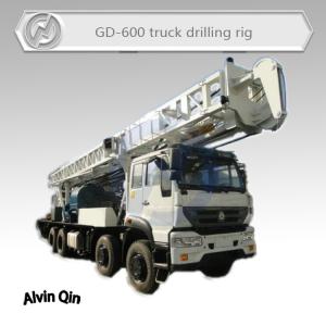 China 600 meters deep highly efficient Truck mounted water well drilling rig hot sale in Africa factory