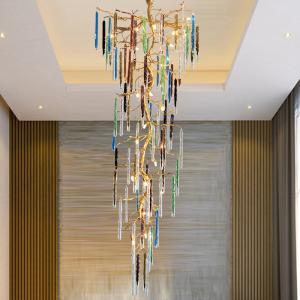 China Customized Colored Glass Pendant Lamp 110V-240V Easy To Clean factory
