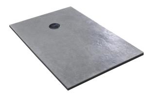 China Professional Free Standing Grey Polymarble Shower Base , Rectangular Shower Tray factory