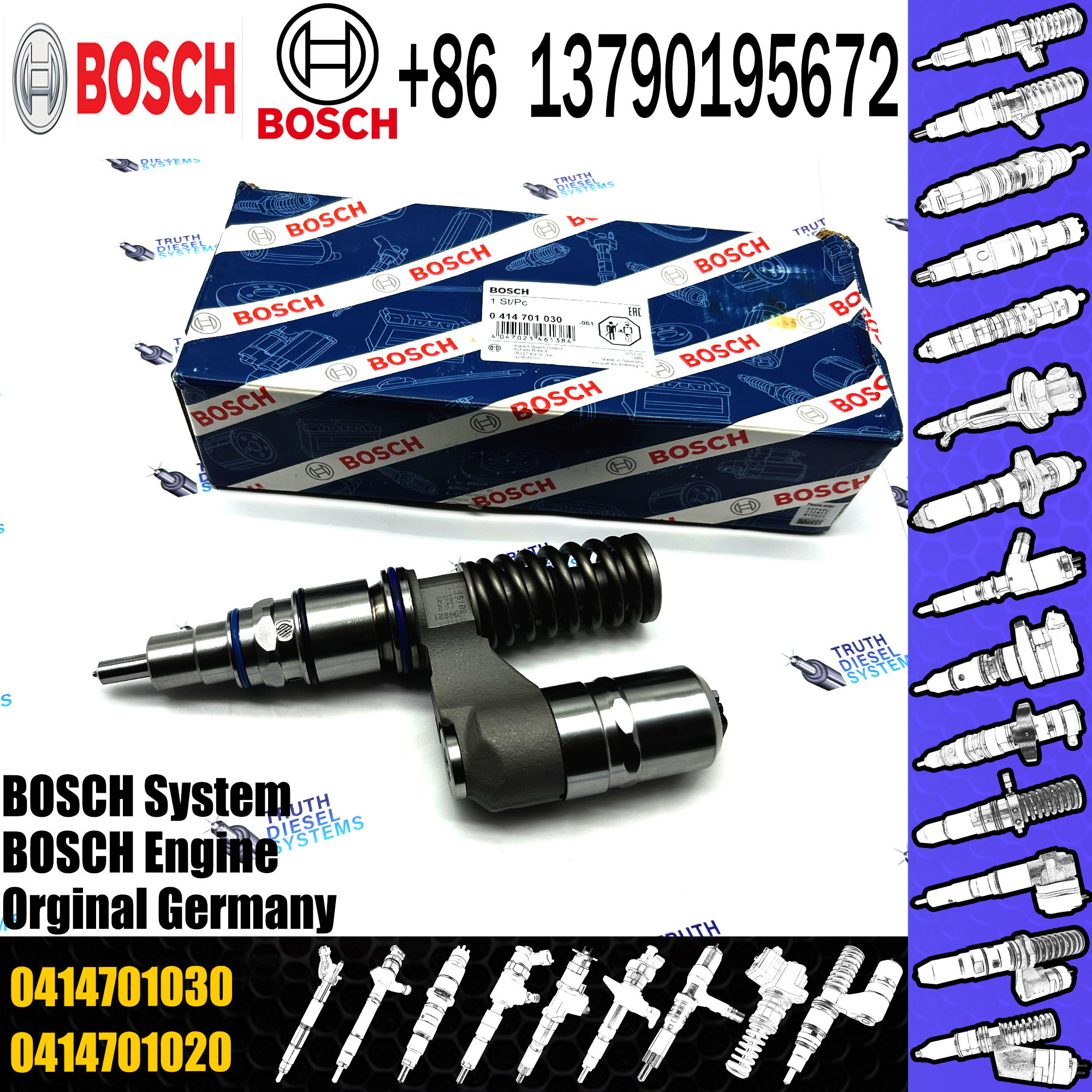 Diesel Fuel Unit Injector 0414701058 0414701029 0414701030 0414701059 0414701032