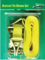 Open Hook Over The Wheel Tie Down Straps , Industrial Ratchet Straps 3325 Lbs
