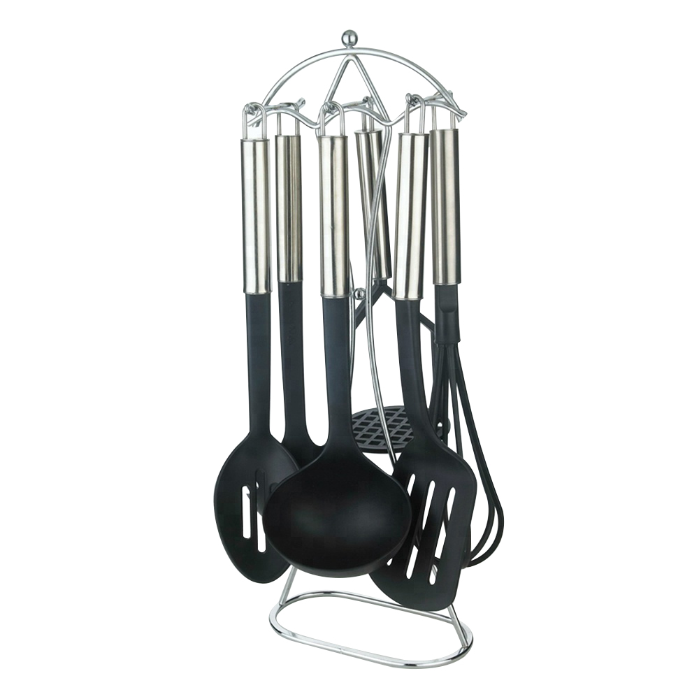 Sustainable 9 PCS Nylon Kitchen Tool Set for Cooking Heat Resistant up to 210 Degrees
