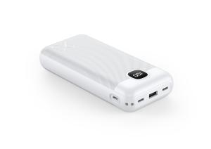 China 22.5W Charge Blue White Fast charge Power Bank 10000mAh Portable Micro USB factory