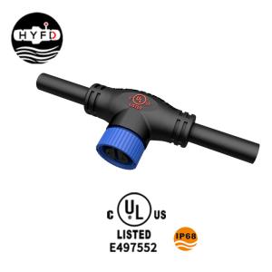 China M15 T Shape 3 Way 8.5mm IP68 Waterproof Cable Connector factory