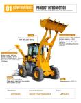 CHAOSHUN Hydraulic Cylinder Mini Wheel Backhoe Loader With BOXINHUASHENG