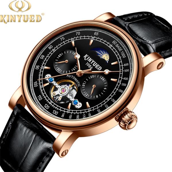 KINYUED big flywheel watch male waterproof business men's automatic mechanical