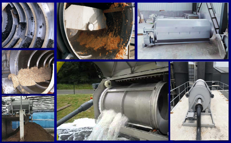 304 316 Industrial Waste Water Drum Filter Microfiltration Screen Rotary Sieve Machine