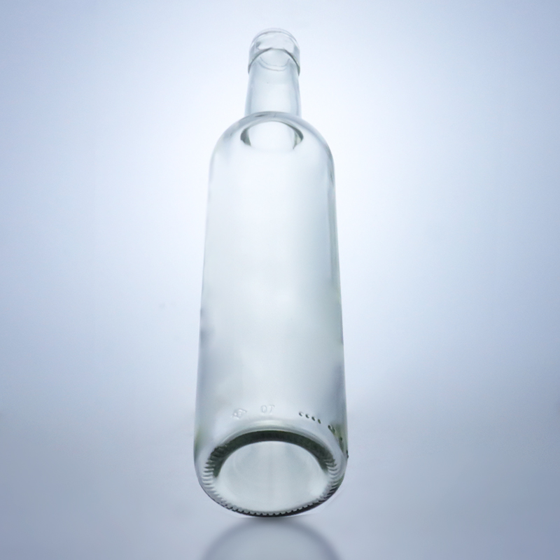 500ml 700ml 750ml 1000ml Clear Glass Bottle for Whisky Hot Stamping Surface Handling