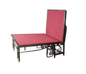 China Outdoor Portable Steel Foldable Stage Wood / Steel 2.44m x 1.22 / 1.83m factory