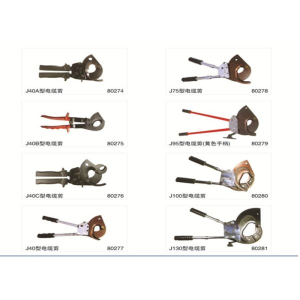 Steel Basic Construction Tools / Ratchet Armoured Cable Cutter
