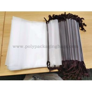 Translucent PE EVA Drawstring Plastic Pouches For Towels Socks