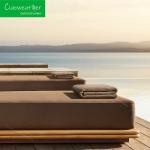 Modern Sun Loungers for Luxury Resort Chaise at Hotel Patio Outdoor Pool Teak