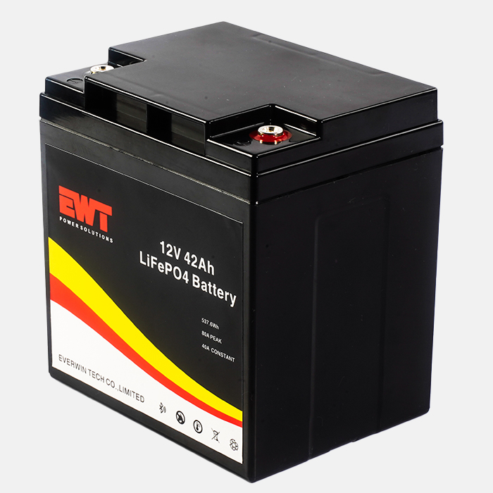 12V 12.8V LFP Lithium Iron Phosphate Battery Pack with Anode Material 42Ah LiFePO4 IFR32700 Replacement