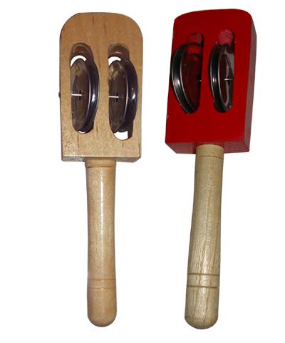 Two bells Wood Jingle Stick /Music Toy/ Kids musical instruments / Promotion