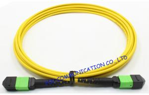 China LSZH Jacket FTTX 12 Core Fiber Optic Patch Cord , Fiber Optic Jumper factory