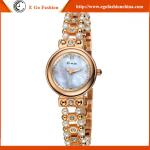 KM26 Fashion Womens Golden Small Round Dial Bracelet Lady Quartz Analog Wrist