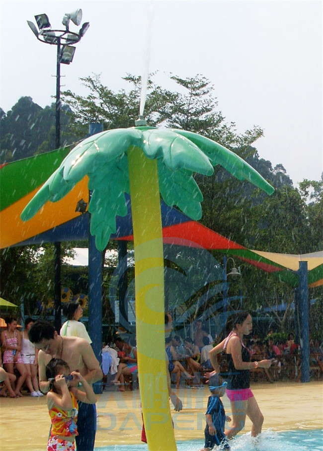Water Park Equipment Water Spraying Leaves And Lotus For Children Aqua Park