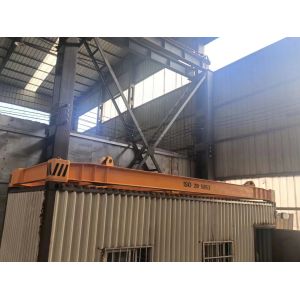 20ft 40ft Container Crane Spreader Rail Mounted Q235B Frame Material