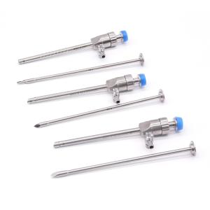 China CE Certified Steel Cross-Type Membrane Valve Trocar for Reusable Surgical Instruments factory