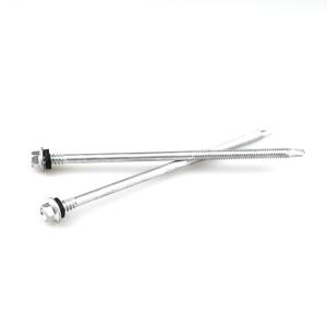 China Stainless Steel Bi Metal Hex Flange Head Sandwich Panel 140mm Length Drilling Screw For Sandwich Laminate factory
