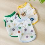 Vintage Print Waterproof Pet Coat Adjustable Size Cat Clothes Breathable Fabric
