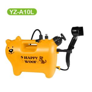 China Orange Portable Pet Paw Cleaner Versatile Compact Portable Dog Shower factory