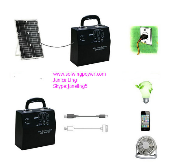 China 20Watt solar panel small home solar light  portable solar power system factory