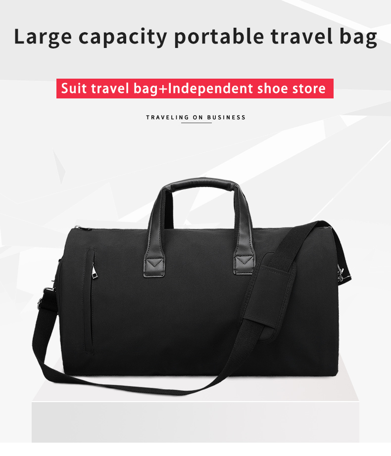 Wholesale Multifunction Waterproof men business Travel Duffle Custom logo Foldable Suit Cover Garment Bag