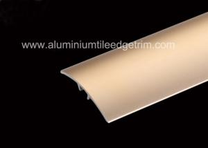 China Brass Aluminium Floor Trims , Laminate Door Strip Bar With Satin Surface factory