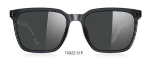 China MEN SQUARE POLARIZED LENS PLASTIC SUNGLASSES GREY FRAMES GREY LENS COLOR factory