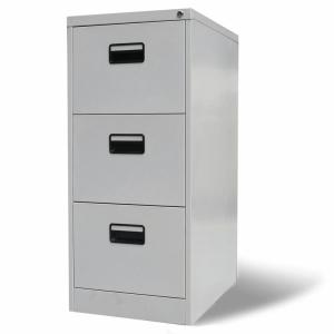 China Adjustable Suspension Slats 3 Drawer Vertical Steel Filing Cabinet factory