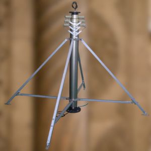 Winch Up Aluminum Sectional Pole TV Antenna Mast