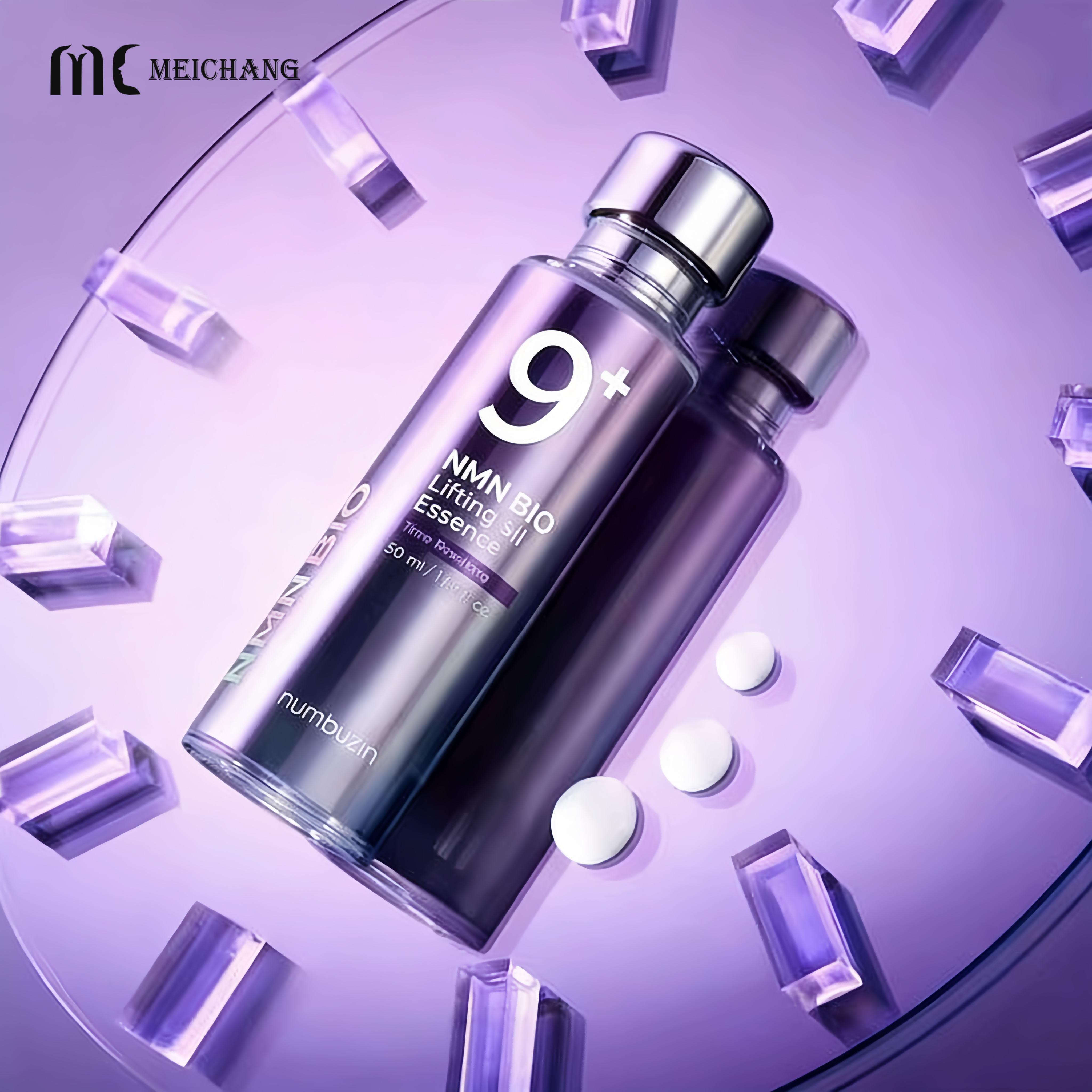 ABS Material Airless Pump Bottle with Airless Freshness Lock and Customizable Logo for Anti-Wrinkle Serum