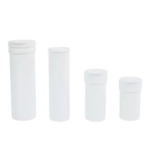 Private Label Custom Tube Vitamin C Effervescent Tablet Bottles with PP Collar
