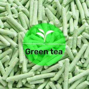 China OEM Green Tea Cat Litter Dust Free Green Tea Kitty Litter Strong Absorption factory