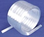 45mm Transparent Quartz Spiral Tube Quartz Elbow Condenser Tube