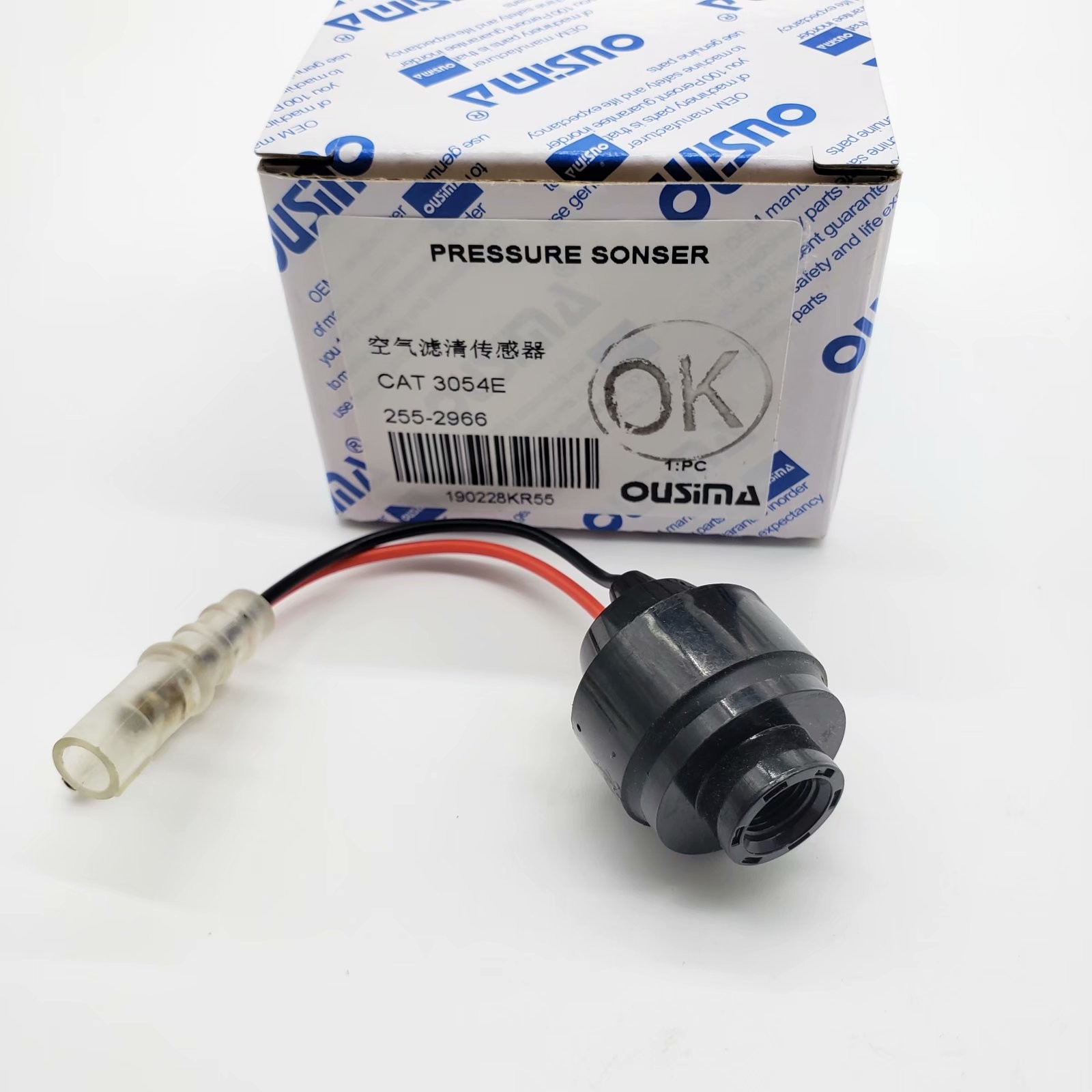 OUSIMA 255-2966 Pressure Sensor Pressure Switch For 3054E Excavator Spare Parts