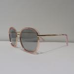 147mm Anti Reflective Sunglasses Acetate , Metal Polarized Butterfly Sunglasses
