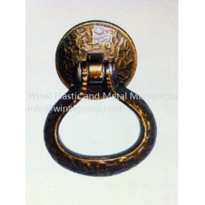 Rope pattern antique bronze cabinet pull ring handle,L58mm*W47mm,drawer pull
